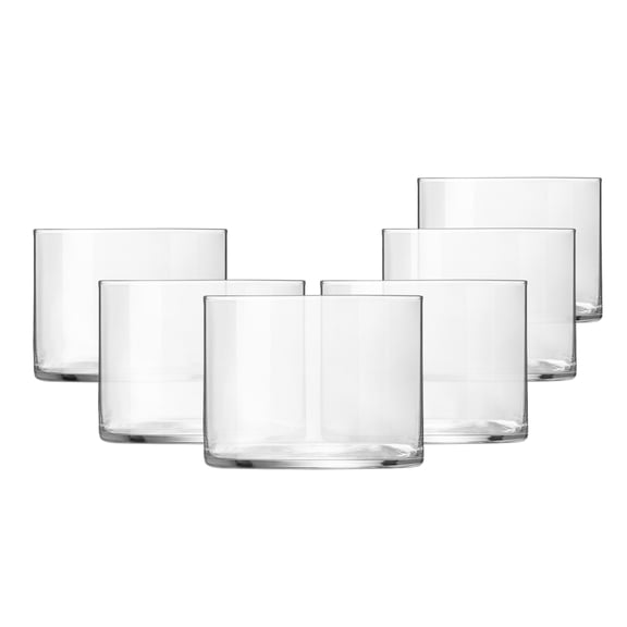 Luigi Bormioli Top Class 7.75 Oz. Aperitivo Glasses - Set of 6, SON.hyx Lead-Free Crystal, Break Resistant & Dishwasher Safe - Elegant Minimal Design Glass Tumblers for Cocktails, Juice & Water