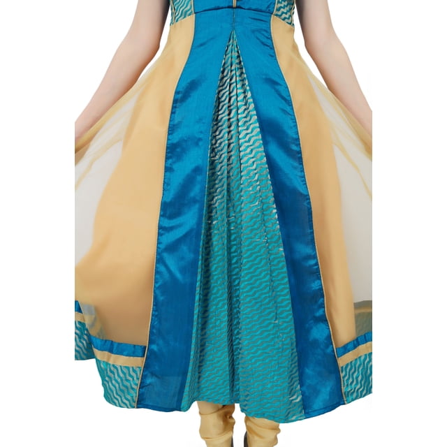 Atasi Robe Salwaar Kameez Longue Évasée en Blooywood pour Femmes avec Dupatta