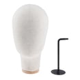 thumbnail image 4 of HILABEE Block Mannequin Head Hat Headphone Caps Display Manikin Holder Stand Beige, 4 of 8