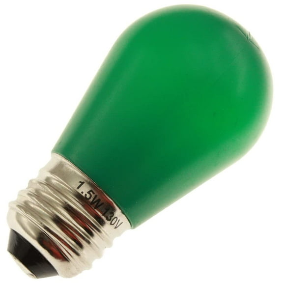 Replacement for LED-GREEN-S14-E26-PL-GR, 130 Volts, E26 Base, LED Light Bulb