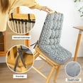thumbnail image 6 of Clearance!High Back Chair Cushions with Ties, One-Piece Non-Slip Chair Cushion for Dining Chair, Thickened Soft Garden Seat Pads for Dining Kitchen Office Furniture Chair, 6 of 7