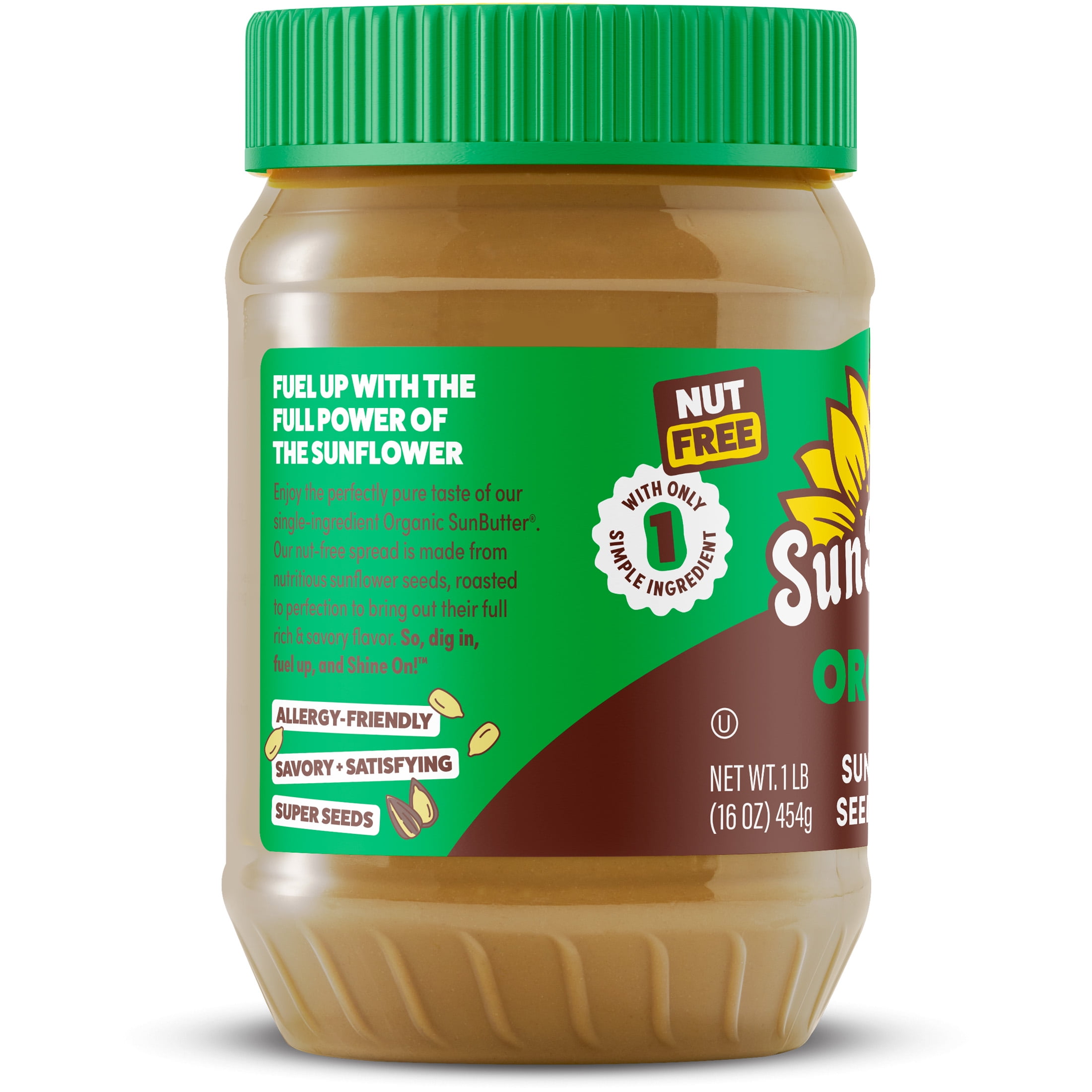 (6 pack) SunButter Organic Sunflower Seed Butter 16 oz Jar