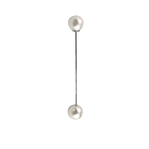 Broche de la perla Moda Esmalte Pines Estética Joyería Mantiga Decoraciones de solapa Valentín Día Para Mujer Accesorios Perlas para manualidades Blanco / Largo Inevent AP008831-01