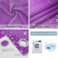 thumbnail image 6 of Blackout Curtains for Bedroom, Modern Purple Room Darkening Window Drapes for Living Room, Abstract Diamond Luxury Gradient Thermal Insulated Grommet Curtains, 42x63 inch, 2 Panels, 6 of 9
