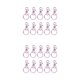 thumbnail image 3 of Inteprter Hebilla colgante de 10 piezas con cierres de langosta de Metal, hebillas para bolso, conectores de extremo de Hardware, llavero, accesorio de Type5 NO5 Inteprter CBP483958, 3 of 6
