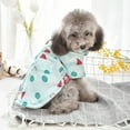 thumbnail image 6 of Geometric Pattern Pet Pajamas Dress-Up Short Sleeves Cardigan Outfit for Dogs – Skin-Friendly Supplies, 6 of 8