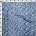 thumbnail image 4 of oneOone Cotton Silk Light Blue Fabric Asian Suzani Diy Clothing Quilting Fabric Print Fabric By Yard 42 Inch Wide, 4 of 5