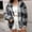 Dark Gray, variant on BLTIBY 2024 Sherpa Jacket Women Casual Plaid Printed Fashion Long Sleeve Drawstring Full Zip Padded Coats Fuzzy Fleece Hooded Outwears Coffee XL