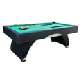 thumbnail image 2 of 7ft Billiard Table with Black & Green Finish - MDF Game Room Table for Adults & Family, Home, Living Room or Basement, Includes Cue Sticks & Balls, 2 of 9