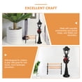 thumbnail image 4 of CIMAXIC tiny lamp 4pcs Miniature Street Light Mini Bench Set 1:12 Scale Tiny House Accessories,4.72"X0.98"X0.98", 4 of 4