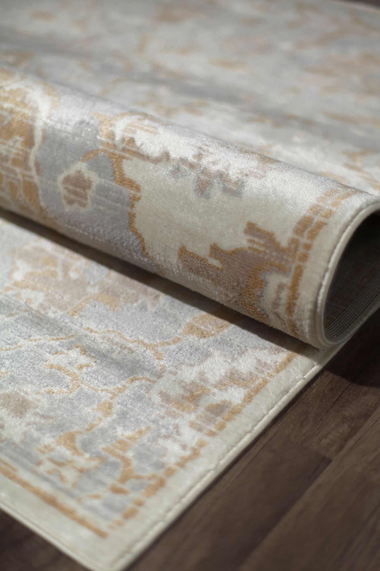 Rugs America Lennox LX40A Soft Sky Oriental Transitional Cream Area Rug, 9'x12'