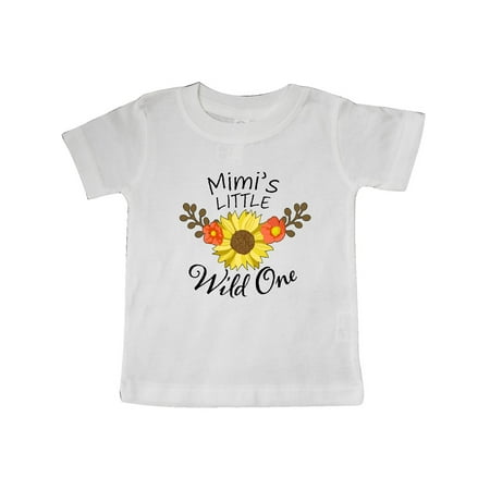 

Inktastic Mimi s Little Wild 1 with Beautiful Sunflower Gift Baby Boy or Baby Girl T-Shirt