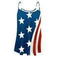 thumbnail image 3 of Womens American Flag Tank Tops Sleeveless Spaghetti Straps Flowy Shirts Casual Summer 4th of July Retro Blouses, 3 of 4