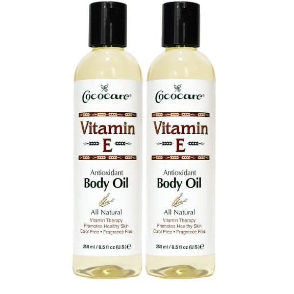Cococare All Natural Vitamin E Antioxidant Body Oil- Vitamin Therapy for All Skin Types (2 Pack)