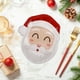 thumbnail image 2 of 10 platos de papel desechables para fiestas navideñas, platos de Papá Noel para la cena, platos de postre para fiestas navideñas, 2 of 8