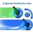 thumbnail image 3 of 2Pcs Interactive Cat Toy for Indoor Cats, Speedy Ball with Tail, Automatic Moving Cat Balls for Bored Indoor Adult Cats, 360°Automatic Rolling Ball Toy, Two Speed Adjustment（Orange&Blue）, 3 of 7