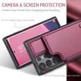 thumbnail image 5 of ShieldPlus for Samsung Galaxy S24 Ultra Case Wallet with Card Holder, for Samsung S24 Ultra Wallet Case for Women Men with RFID Blocking, Durable Kickstand Shockproof Case for Galaxy S24 Ultra,Winered, 5 of 7