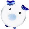 thumbnail image 4 of Crystal Glass Pig Figurine Home Decor Ornament with Detailed Vivid Color Artistic Animal Collectible Statue for Living Room Bedroom Dining Table, 4 of 5