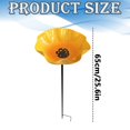 thumbnail image 3 of Bird Bath for Outside,Ground Stake Wild Bird Feeder Water Bowl,Weather‑Resistant Metal Stake Bird Bath Feeder,Weatherproof Bird Feeding Water Station Stake,Stake Bird Waterer for Backyard Patio, 3 of 4