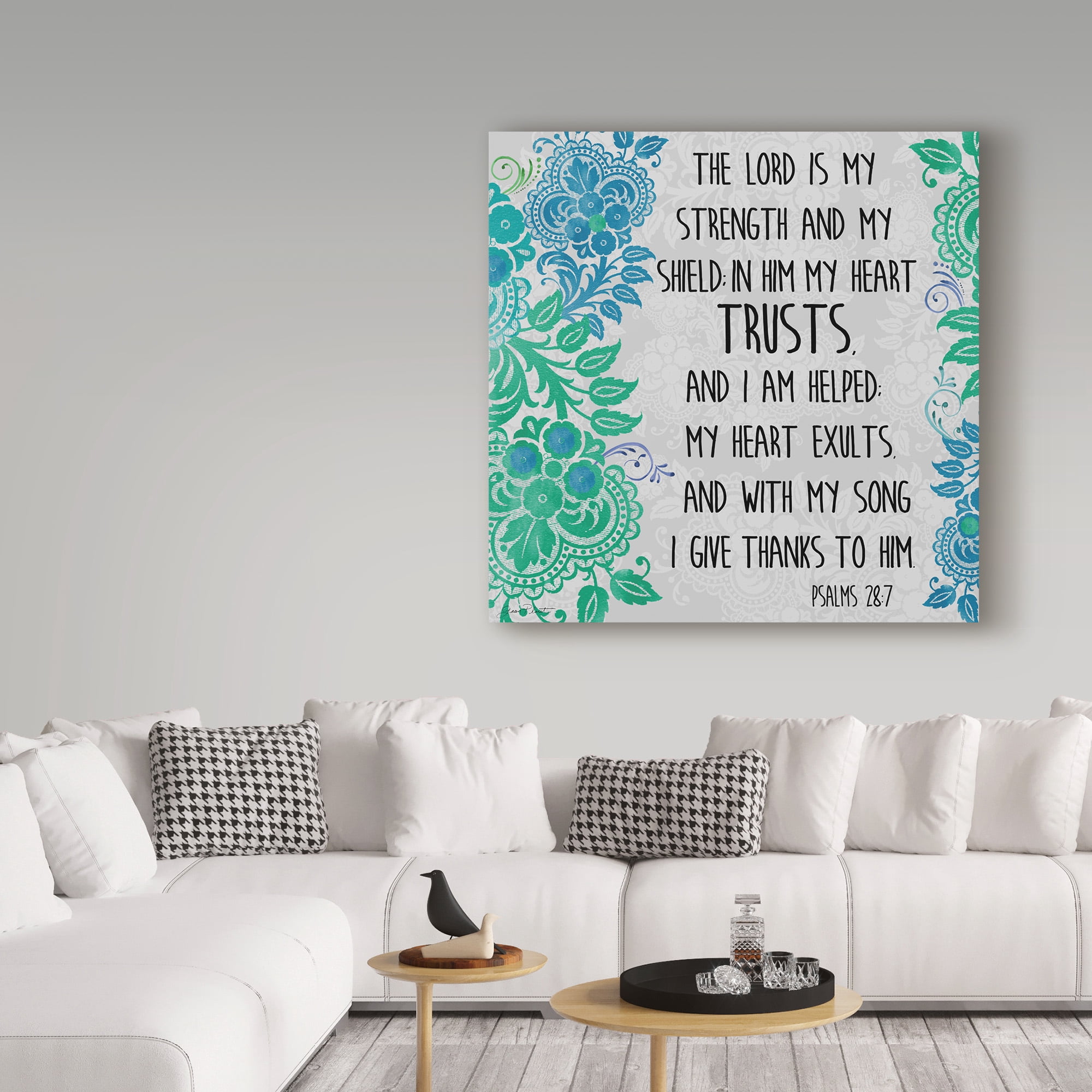 Trademark Fine Art 'Paisley Bible Verse 2' Canvas Art by Jean Plout