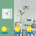 thumbnail image 2 of Mistaha Smart Thermostat with Temperature Control Panel, 5+1+1 Week Programming, Child Lock Function, TP201WHP, Water Heating 3A, PC+ABS Shell, NTC 3977 10K Sensor, WiFi Compatible, Tuya/SmartLife, 2 of 7