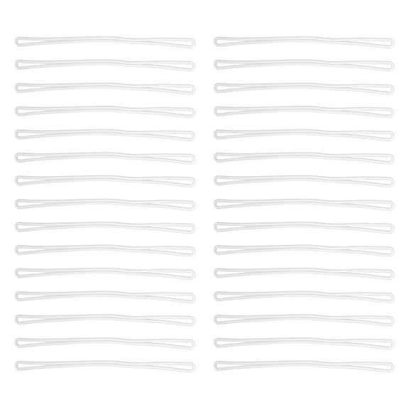 OULII PVC Luggage Tag Straps Durable Transparent for Travel Use 30Pcs