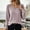 Pink, variant on Idoravan Womens Plus Size Tops,Ladies, Fashion Women's Button Round-Neck Long Sleeve Casual T-shirt Top Solid Blouse Pink XXL