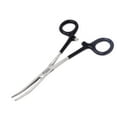 thumbnail image 3 of Stainless Steel Fishing Pliers Anglers Catch & Release Serrated Tool, Black Vinyl Grip 8" Curved, 3 of 3