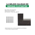 thumbnail image 4 of Set de 3 Repisas Flotantes estilo U 45 x 15 cm Roble Dakar.329 Hanlob 3 Repisa Flotante Moderna, 4 of 6