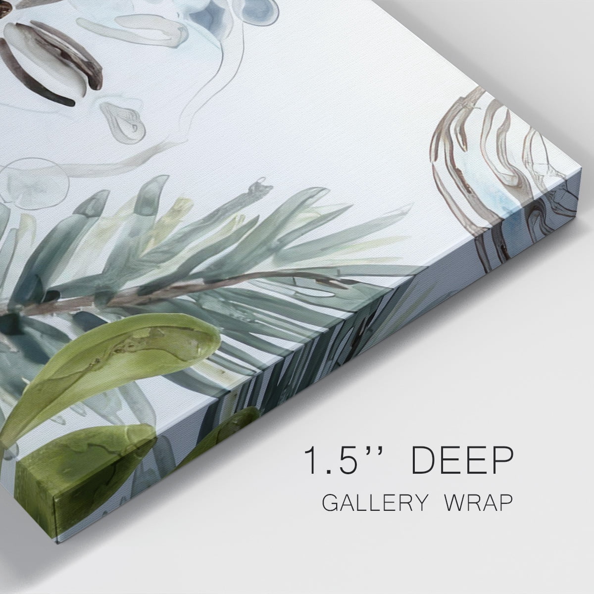 Coastal Christmas Shell Collection D- Gallery Wrapped Canvas