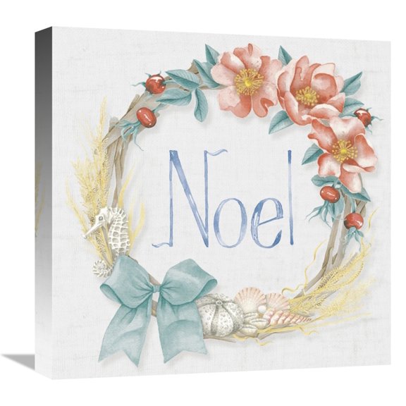 Global Gallery's 'Christmas on the Coast VIII' by Elyse DeNeige Stretched Canvas Wall Art