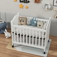 thumbnail image 4 of Fizzy Baby Mini Crib, Small Crib with 3-Position Mattress Board, White, 4 of 5