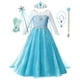 thumbnail image 2 of Disfraz de Frozen 2 de Disney para niñas, vestido de princesa con lentejuelas azules de Elsa, Reina de la nieve, ropa de fiesta de cumpleaños y Carnaval Fivean unisex, 2 of 2