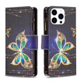 thumbnail image 5 of Dteck Case for iPhone 16 Pro Max, Magnetic Pattern Premium PU Leather 9 Card Slots Zipper Wallet Case Shockproof Kickstand Hybrid Rubber Flip Cover with Wrist Strap,Big Butterfly, 5 of 7