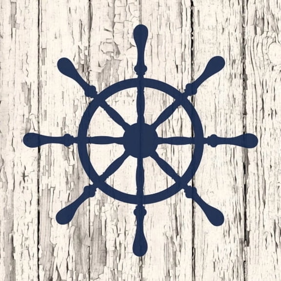 "Ship Wheel" Painting Print on Wrapped Canvas