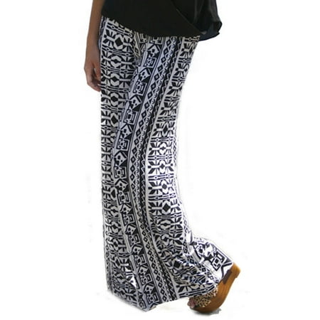 Women Pant Floral Print Loose Boho Harem Wide Leg Pants Palazzo Yoga