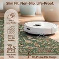 thumbnail image 6 of Design&I 3'x5' Washable Throw Rug Moody Whimsical Bird Toile Distressed Botanical Sprigs Vintage for Entryway, Kitchen, Ultra-Thin & Non-Slip Skid-Resistant Small, 6 of 7