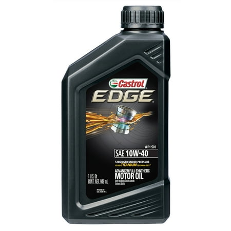 Castrol EDGE 10W-40 Advanced Full Synthetic Motor Oil, 1 ...