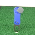 thumbnail image 2 of Tenedor de golf Acero inoxidable Verde Reparación Ball Marker Pitch Remover Pitchfork Pretty Game Aids Herramientas Profesional Golffer Club Blue Advancent OD003033-03B, 2 of 7