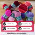 thumbnail image 3 of Mary Maxim Starlette Knitting and Crochet Yarn, Acrylic Yarn Worsted Weight Yarn, Cardinal, 3 of 6