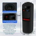 thumbnail image 6 of VECYS 3 5 gal Hot & Cold Water Cooler, Child Safety Lock, Steel Water Tank, 6 of 7
