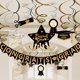 thumbnail image 2 of Decoraciones de Banner de Remolino Colgante de Graduación, Negro Oro Plata Estrella Banner Omgouue Omgouue, 2 of 2