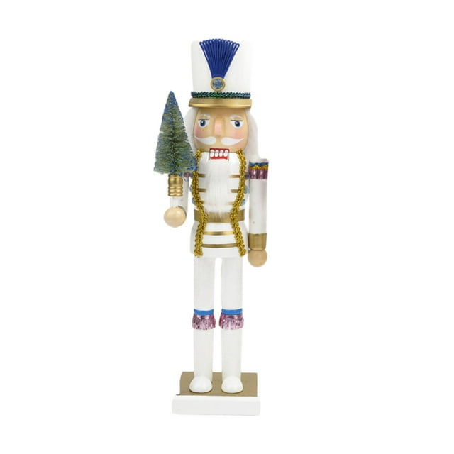 2 figuras de cascanueces independientes, accesorios para fotos, adornos de cascanueces para Azul