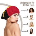 thumbnail image 3 of Flag Of Angola Sleep Cap Satin Bonnet Sleeping Hat Soft Elastic Night Hair Cover For Women, 3 of 8