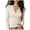 Beige, variant on Wrap Tops for Women Long Sleeve Crossover Shirts V Neck Wrap Top Comfy Soft Slim Fitted Womens Blouses Dressy Casual Going Out Fall Fashion Clothes (Red, L)