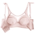 thumbnail image 6 of Nfurl Womens Full Coverage Push up Bra Support no Underwire Lace Bralettes Comfort Anti Sagging Lift Bras Adjustable Strap Wireless Bralette Beige,M, 6 of 6