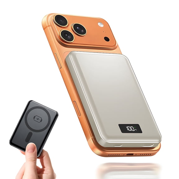 Keai 10000mAh Magnetic Power Bank with 20W PD Fast Charging, LED Digital Display Wireless Portable Charger Compatible with iPhone 17/16/15 Series