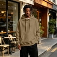 thumbnail image 6 of Men Hoodie Sweatshirt Pullover With Kangaroo Pocket Lightweight Casual Hooded Top Apparel For Spring Fall Wear, 6 of 7