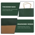 thumbnail image 6 of MLINS Dark Green Paper Shopping Bags for Storage Sturdy and Durable 10pcs, 6 of 6