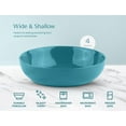 thumbnail image 4 of Pasta Bowl, Salad Bowls, Soup, Serving Bowls, Ceramic, Large Capacity, Microwave & Dishwasher Safe, Set of 4, 40 Oz,(Ocean Blue), 4 of 5